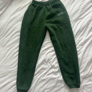 vacancy thick heavyweight fleece sweats sweatpants, joggers peppermayo